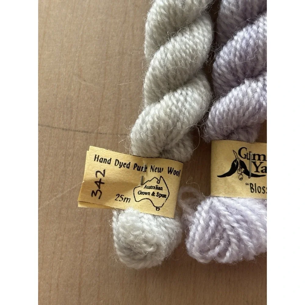 Gumnut Wool Yarn LOT of 5 Skeins NWT Hand-Dyed Australia OOP Blossoms #4